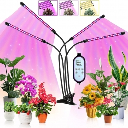 KEAWEO Grow Light for Indoor Plant, LED Grow Lights Full Spectrum Plant Grow Lamp 40W 80 LEDs Lamp Bulbs Auto Timer 10 Dimmable Levels Plant Lamp for Greenhouse Hydroponics Succulent Flower